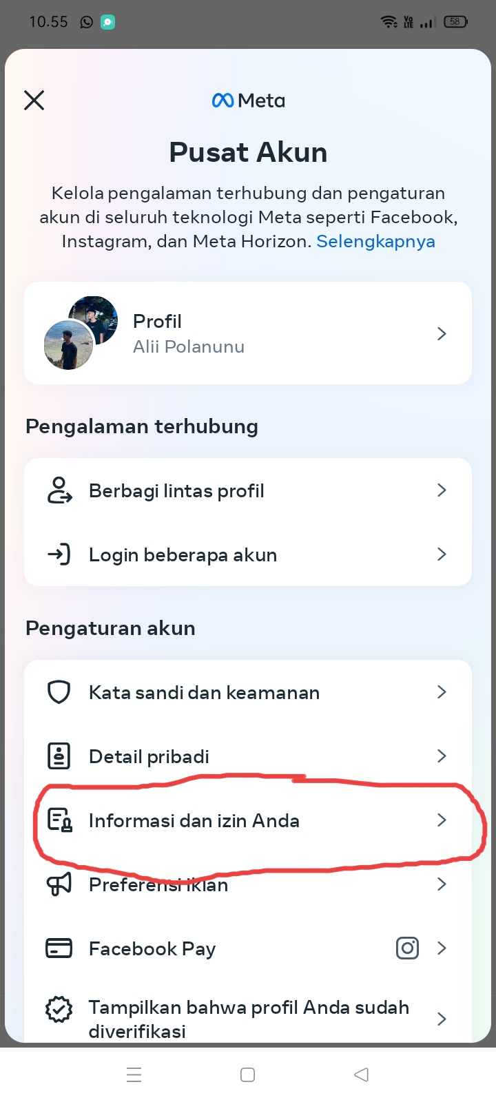 Step 3: Your Information and Permissions
