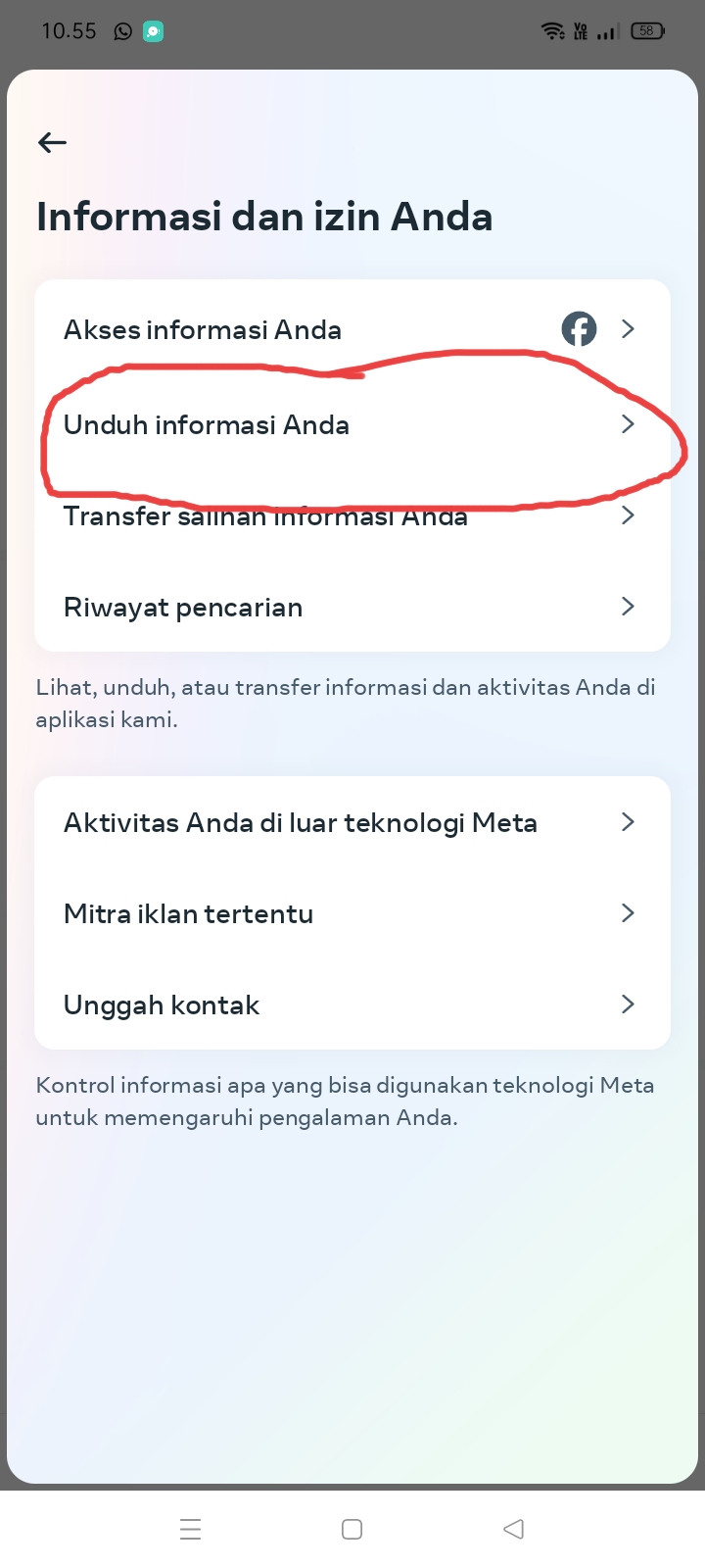 Step 4: Download Your Information