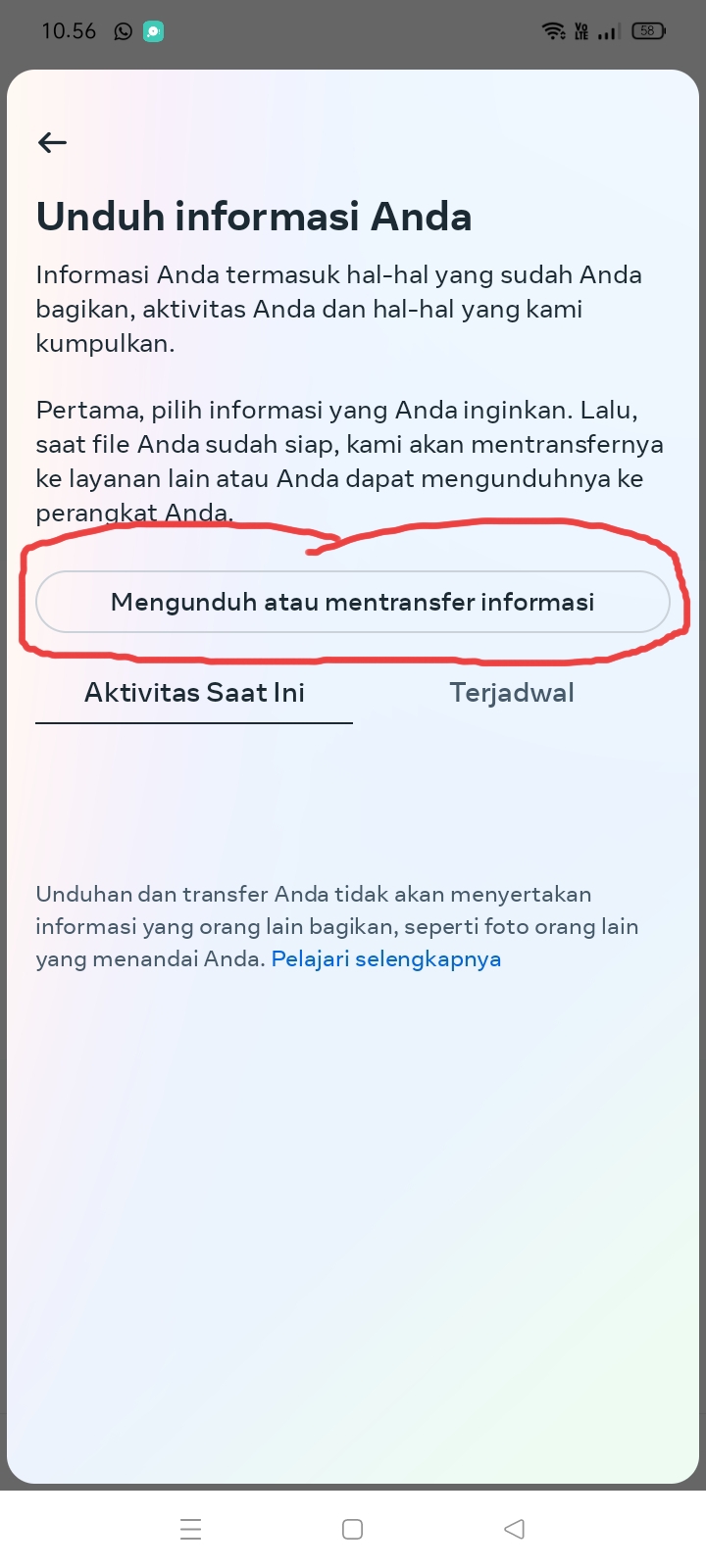 Step 5: Download or Transfer Information